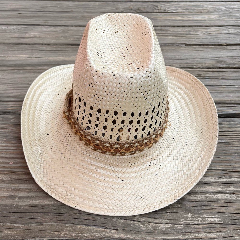 Bailey U-Rollit New West Straw Cowboy Hat Unisex Size 7 1/2 - Picture 8 of 14